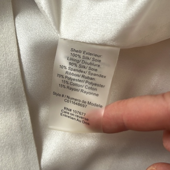 NWT Alice + Olivia Striped Ribbon Dress - Picture 9 of 9